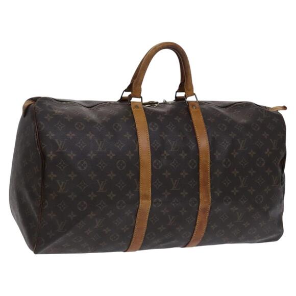 LOUIS VUITTON Monogram Keepall 55 Boston Bag M41424 - Picture 1 of 16